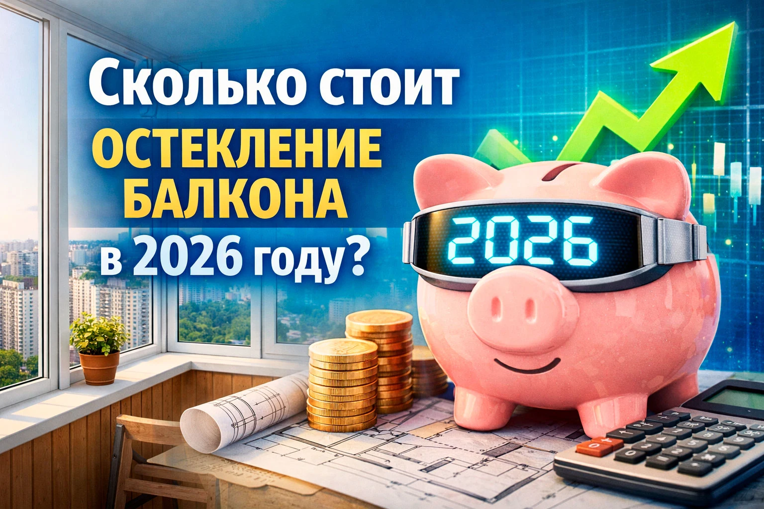 Сколько стоит остекление балкона в 2026 году