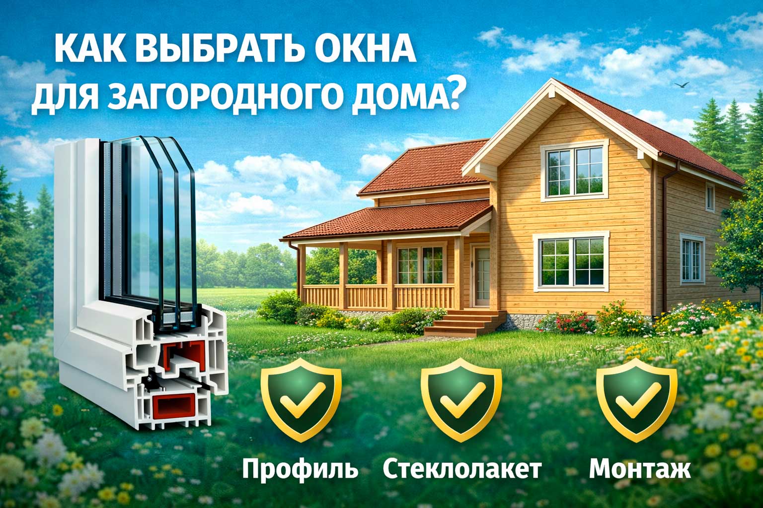 Как выбрать окна для загородного дома — практическое руководство