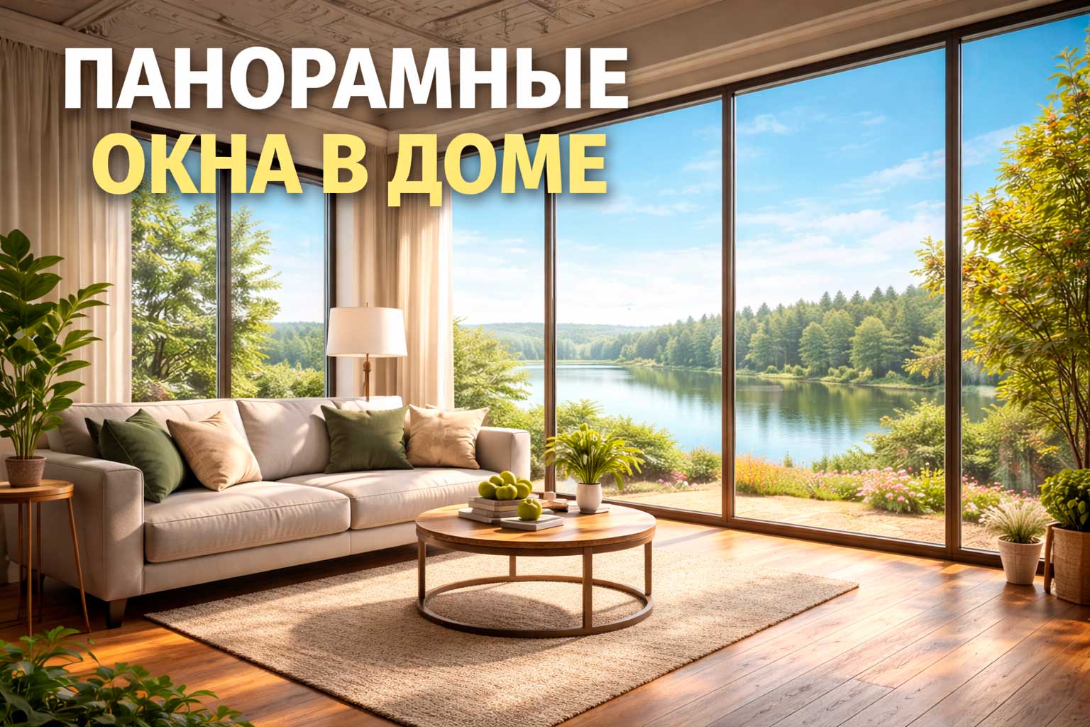 Панорамные окна в доме: теплопотери и реальность