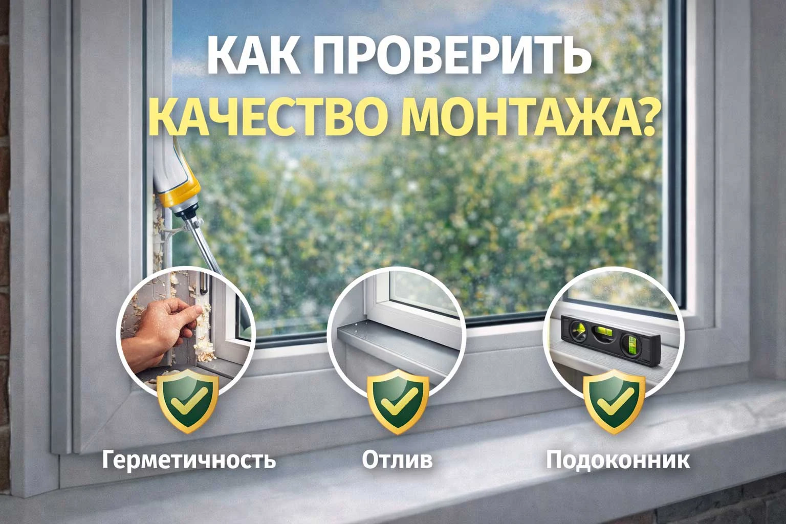 Как проверить качество монтажа пластиковых окон