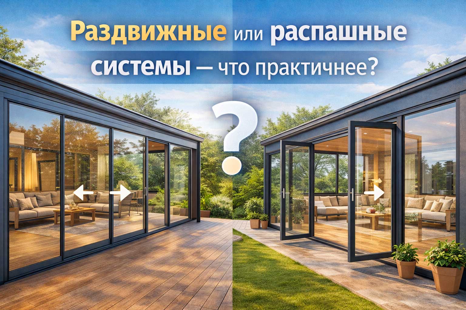 Раздвижные или распашные системы — что практичнее?