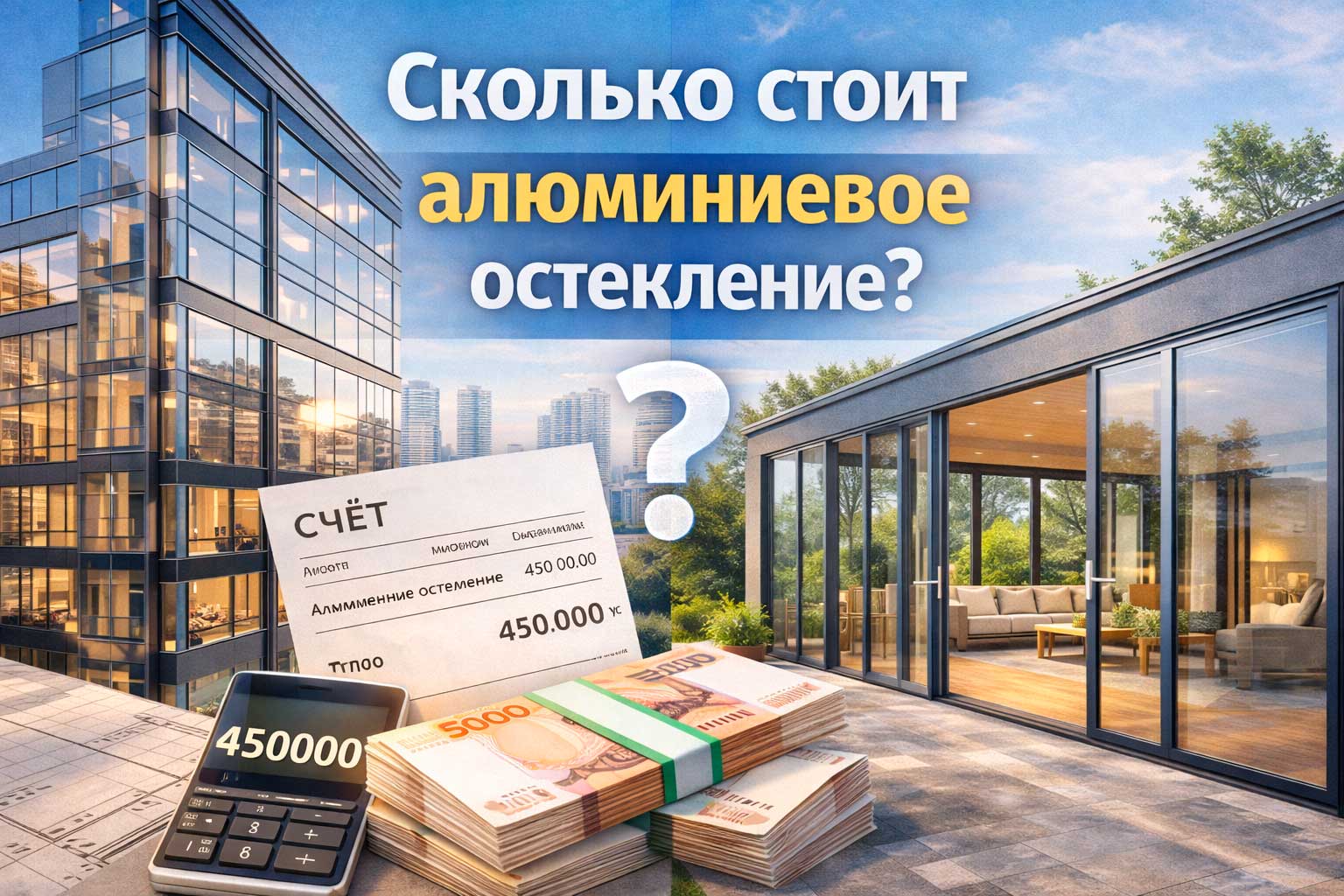 Сколько стоит алюминиевое остекление?